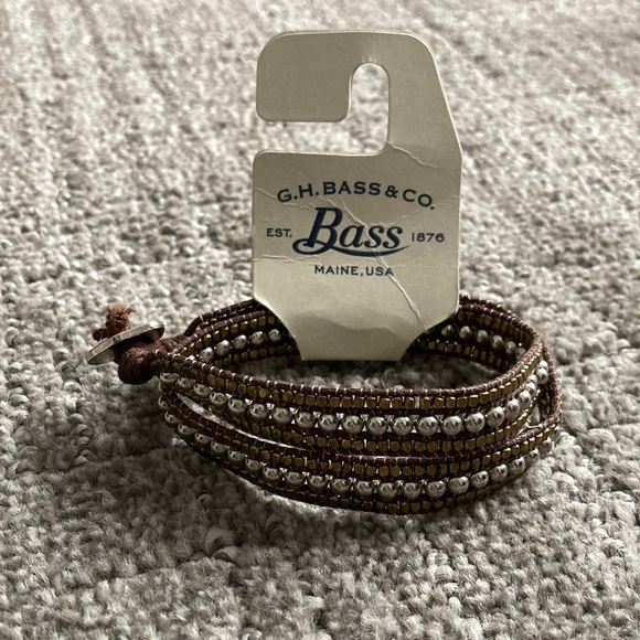 G.H. Bass & Co. Brown and Silver Wrap Bracelet - Picture 1 of 5